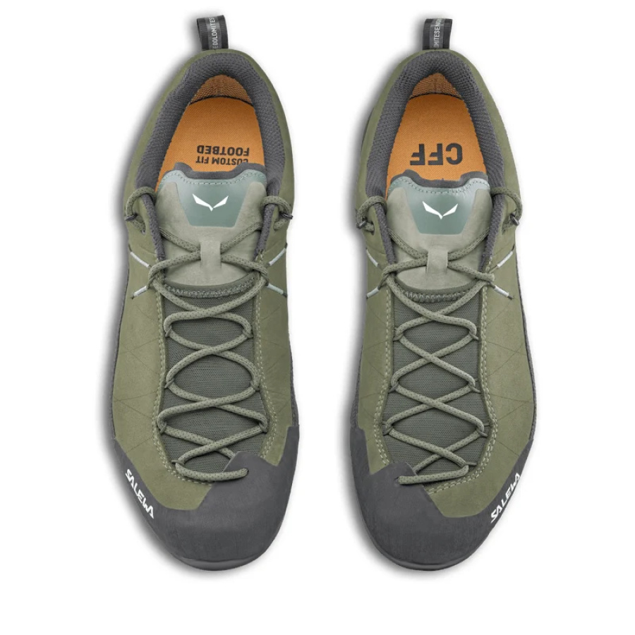 Moški pristopni čevlji SALEWA Wildfire Leather 2 GTX Faded green/Black - pogled 9