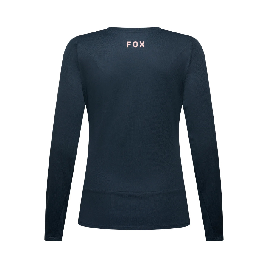 Ženska kolesarska majica Fox Ranger LS Fox Head Galaxy Blue - pogled 2