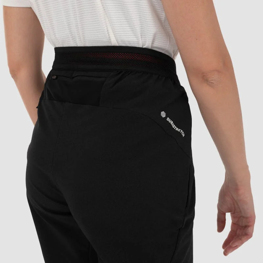 Ženske hlače SALEWA Pedroc 2 Durastretch Softshell Black out - detajl hlačnice