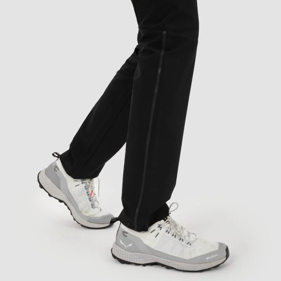 Ženske hlače SALEWA Pedroc 2 Durastretch Softshell Black out - detajl materiala