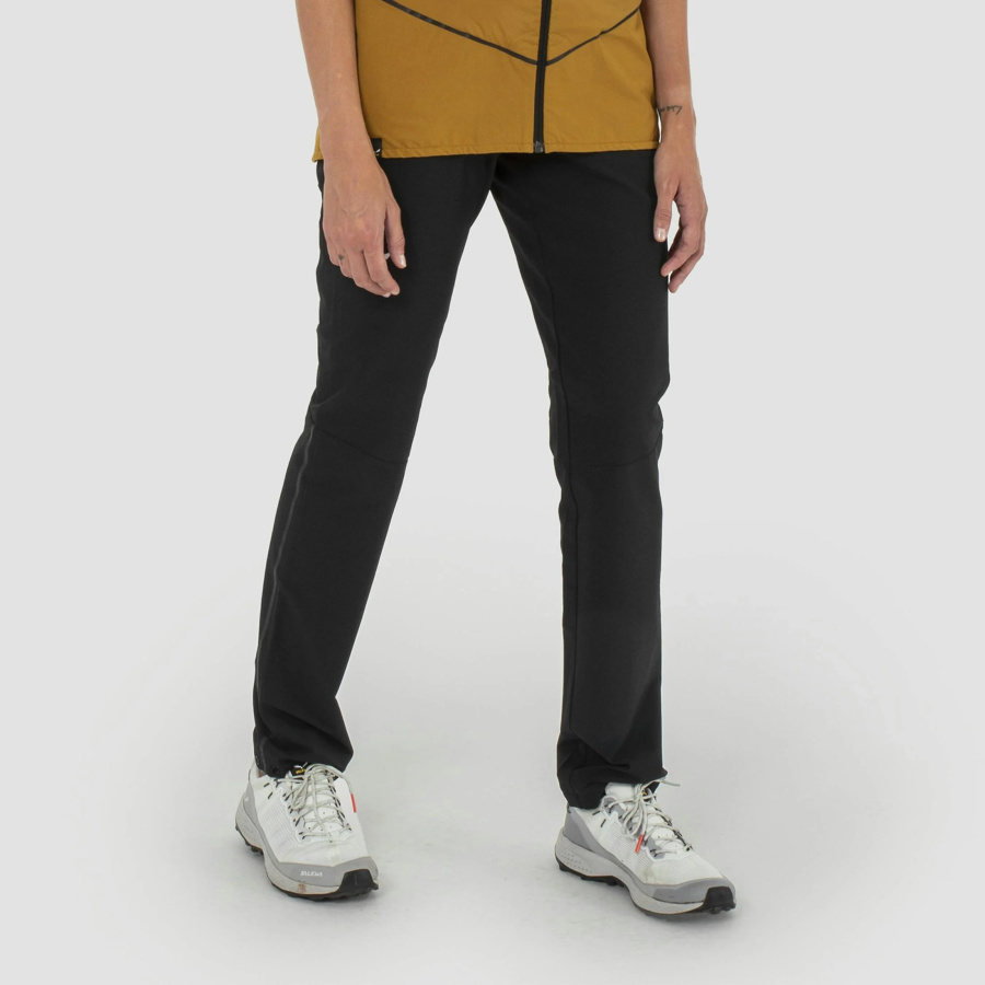 Ženske hlače SALEWA Pedroc 2 Durastretch Softshell Black out - pogled 2