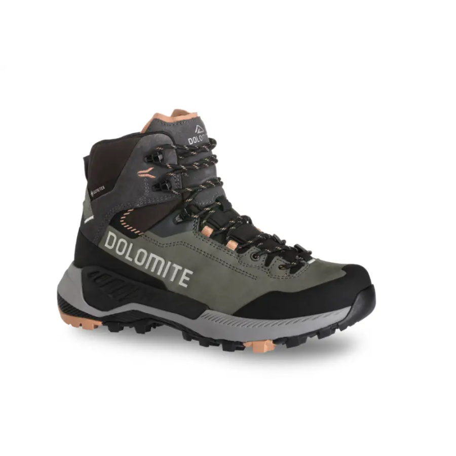 ŽENSKI POHODNI ČEVLJI DOLOMITE VERNALE HIGH GTX Silver Green/Sand Pink