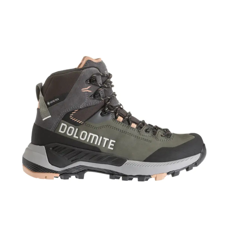 ŽENSKI POHODNI ČEVLJI DOLOMITE VERNALE HIGH GTX Silver Green/Sand Pink