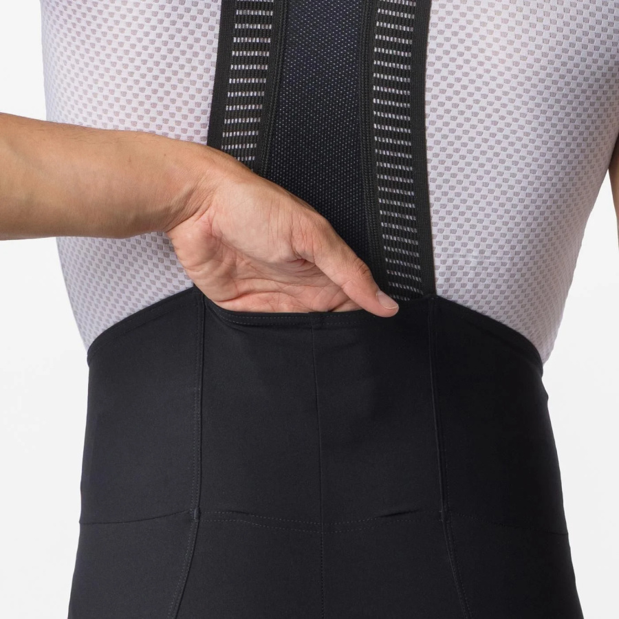 Kratke kolesarske hlače Castelli Espresso 2 Bibshort Black - pogled 4