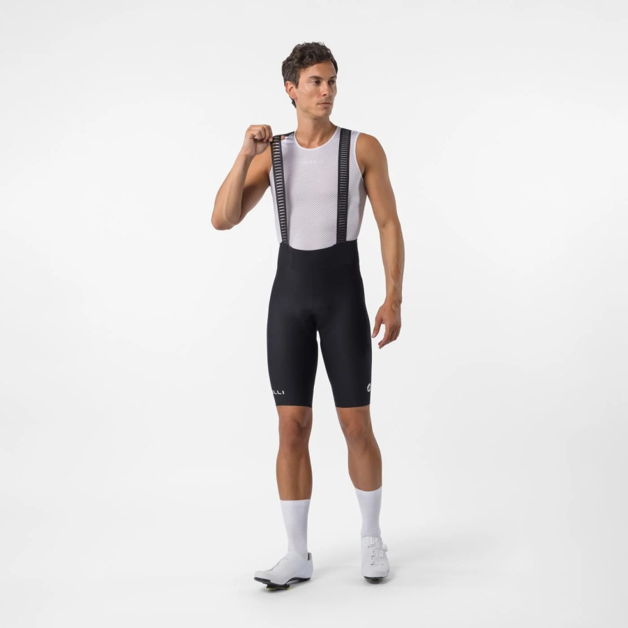 Kratke kolesarske hlače Castelli Espresso 2 Bibshort Black - pogled 6