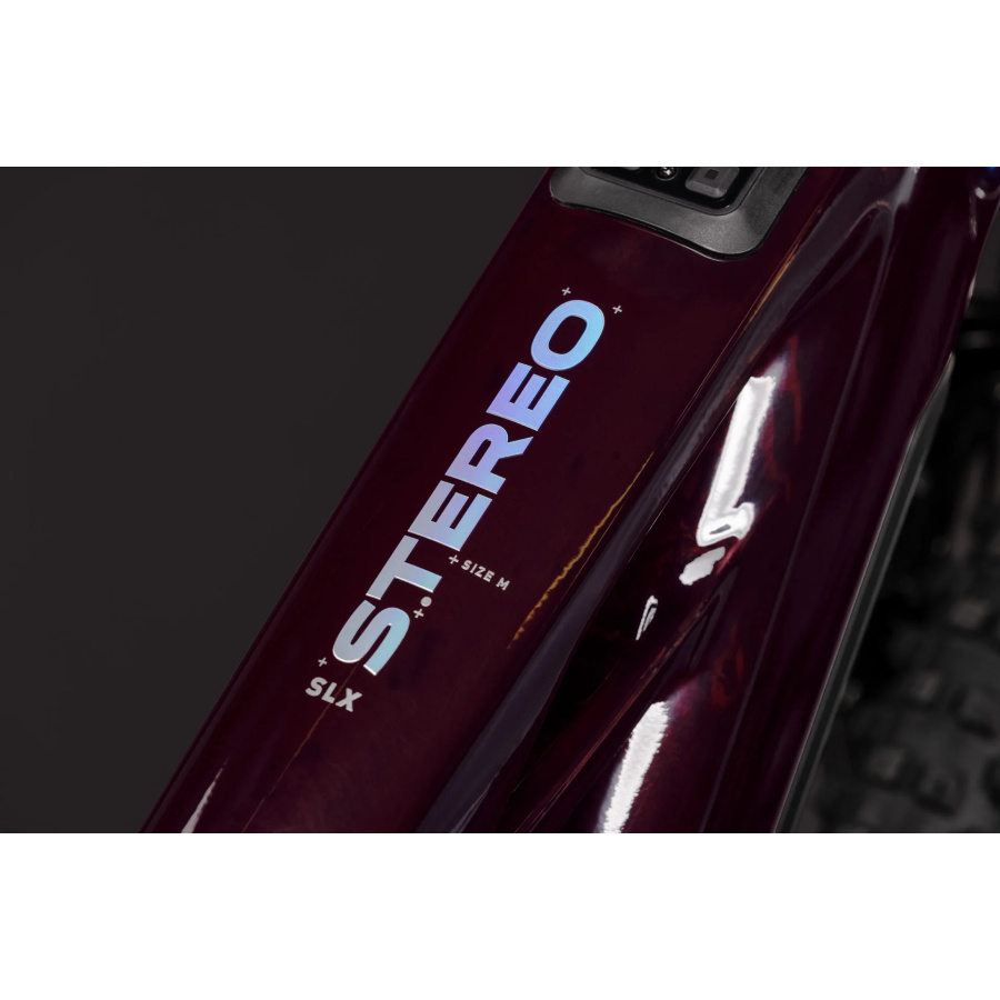 Električno gorsko kolo CUBE Stereo Hybrid ONE77 HPC SLX 800 2027 liquidred'n'black - detajl 2
