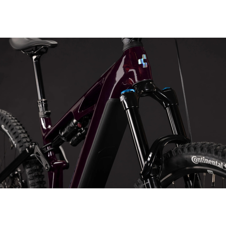 Električno gorsko kolo CUBE Stereo Hybrid ONE77 HPC SLX 800 2027 liquidred'n'black - detajl 6
