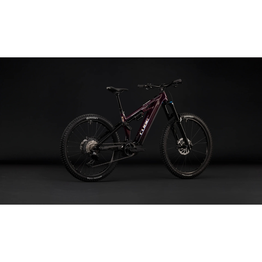 Električno gorsko kolo CUBE Stereo Hybrid ONE77 HPC SLX 800 2027 liquidred'n'black - pogled 3
