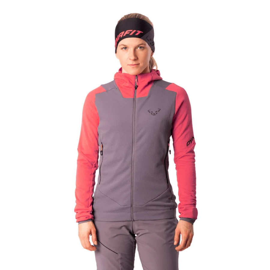 Ženska tehnična flis jakna DYNAFIT Blacklight Thermal Hooded Cabana - detajl materiala