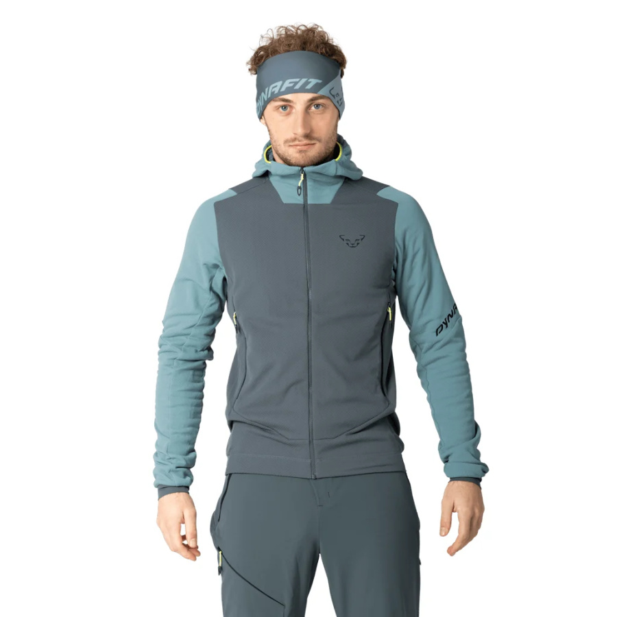 Moška tehnična jakna DYNAFIT Blacklight Thermal Hooded v modri barvi - pogled 2