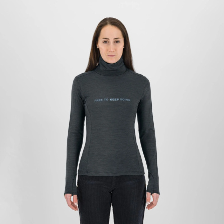 Ženski puli Karpos Coppolo Merino High Neck LS - pogled spredaj