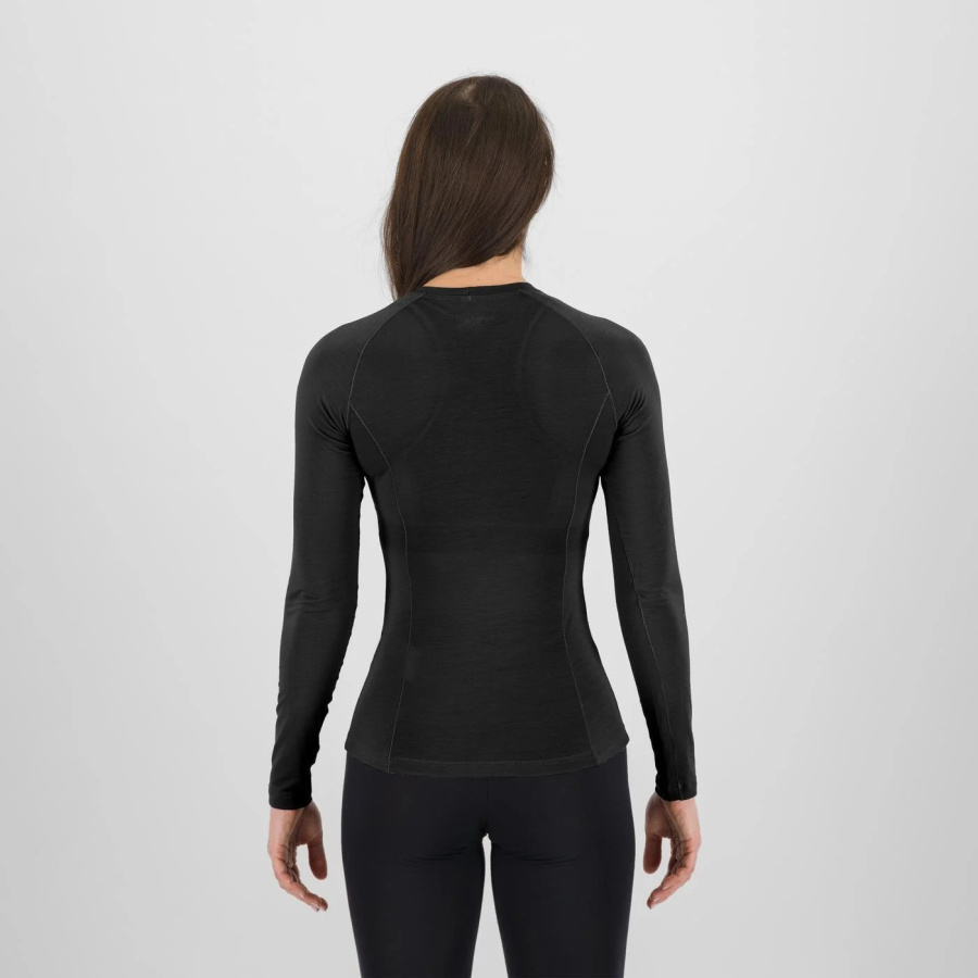 Ženska majica Karpos Dinamico Merino 130 LS črna - pogled 2
