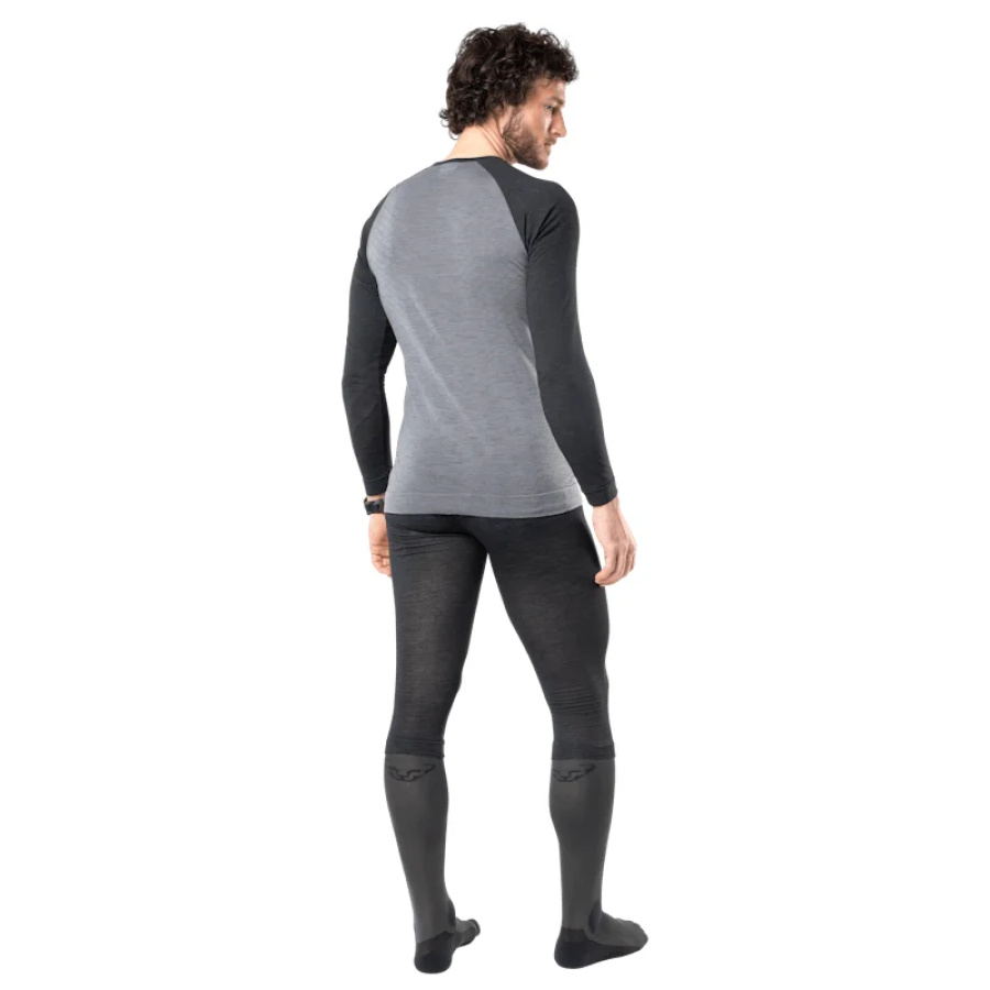 Majica Dynafit Tour Light Merino L/S Black out - pogled na telesu 2