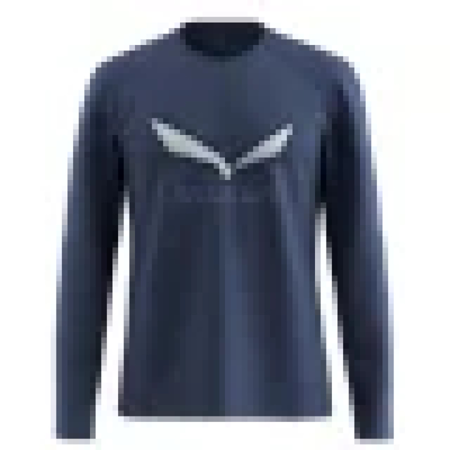 Moška pohodniška majica z dolgimi rokavi SALEWA Solidlogo Dry L/S v bledo zeleni barvi - pogled 3