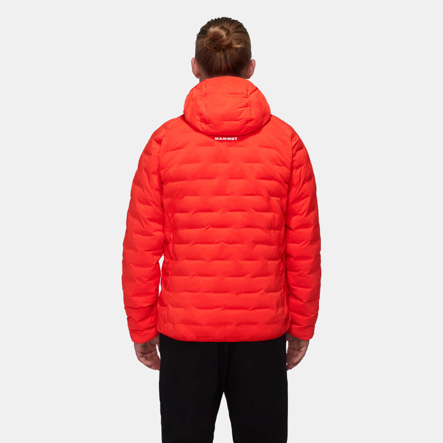 Moška izolacijska jakna Mammut Sender IN Hooded - pogled od zadaj na modelu