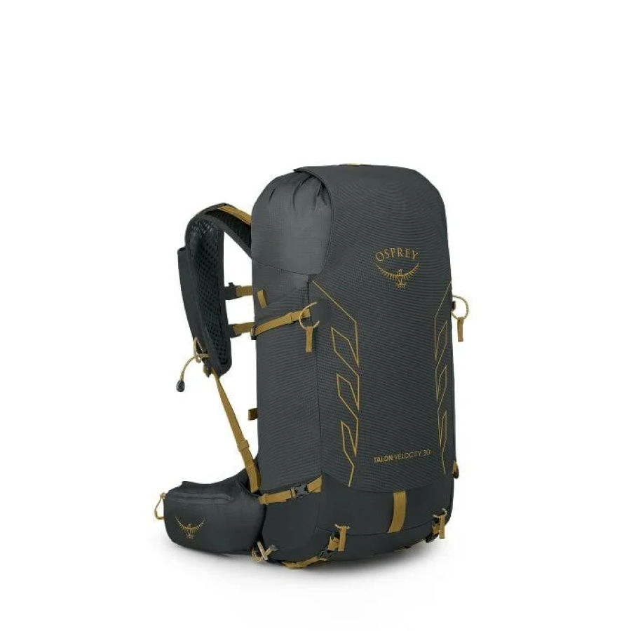 Nahrbtnik Osprey Talon Velocity 30 Dark Charcoal Tumbleweed Yellow - stranski pogled