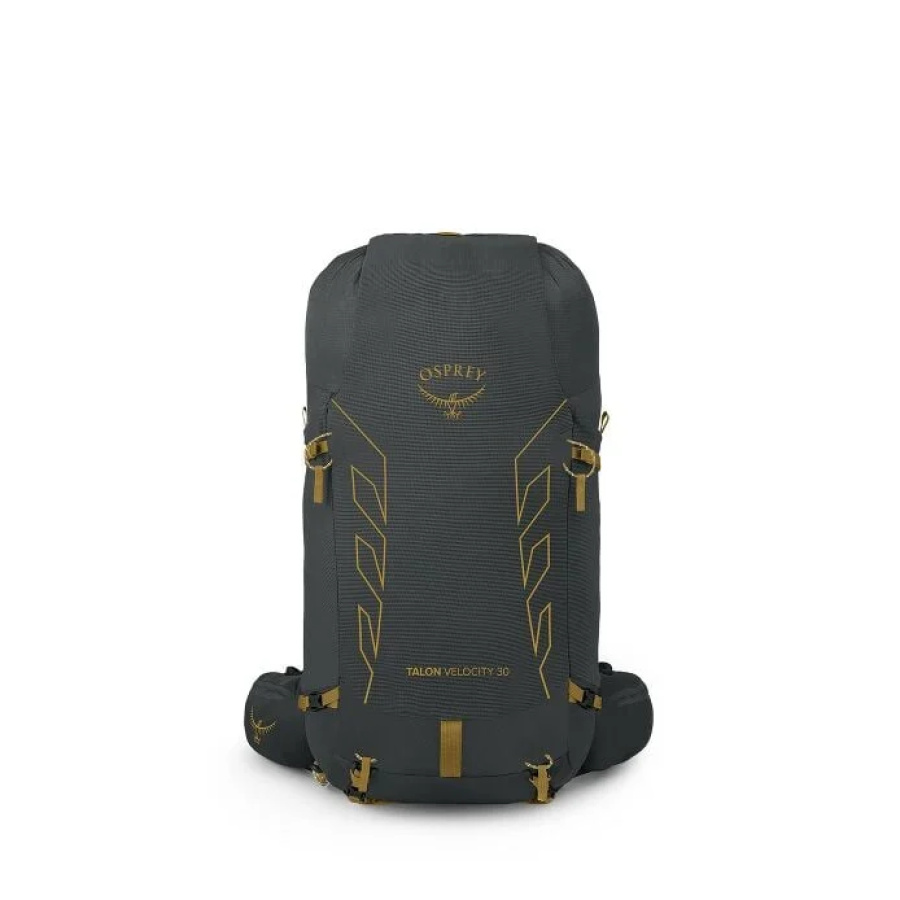 Nahrbtnik Osprey Talon Velocity 30 Dark Charcoal Tumbleweed Yellow - pogled od spredaj