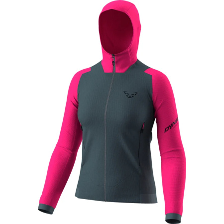 Ženska tehnična flis jakna Dynafit Blacklight Thermal Hooded v flamingo barvi