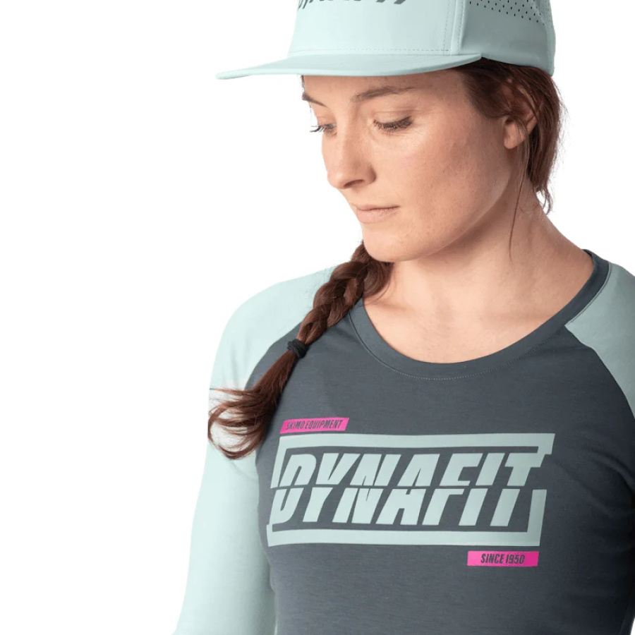 Ženska majica z dolgimi rokavi Dynafit 24/7 Cloud blue - detajl materiala