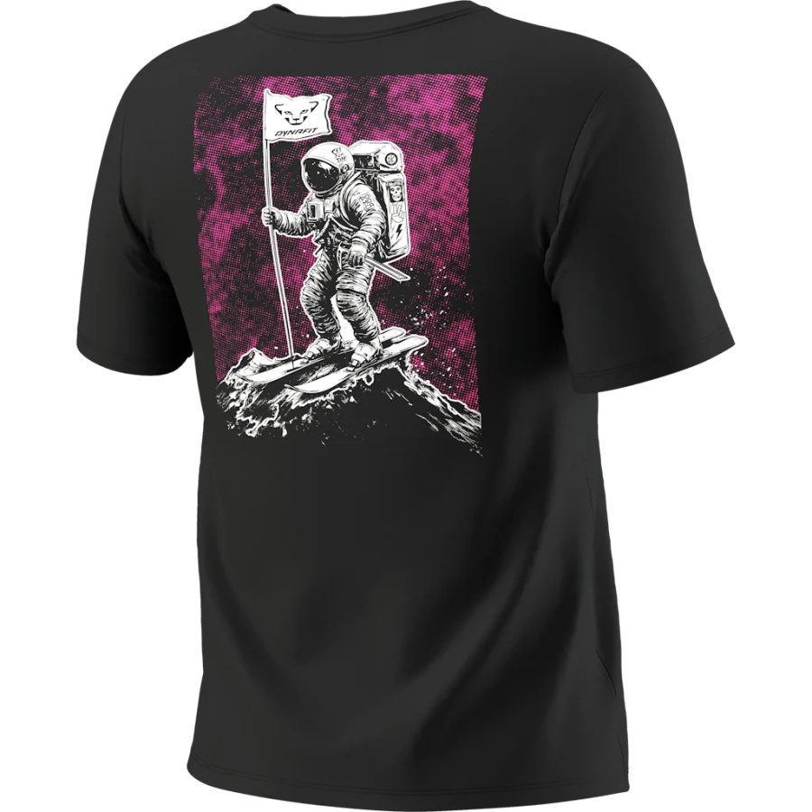 Ženska majica Dynafit Back Graphic Cotton v barvi Nirvana - pogled 4