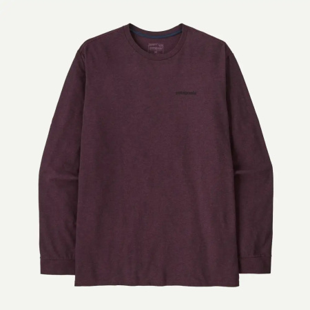 MAJICA PATAGONIA P-6 LOGO RESPONSIBILI LS  Berry Fig