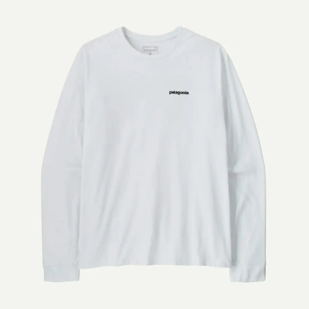 MAJICA PATAGONIA P-6 LOGO RESPONSIBILI LS  Fiber White