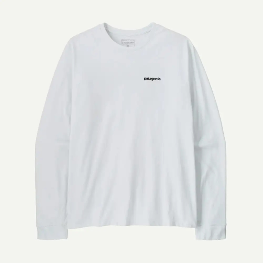 MAJICA PATAGONIA P-6 LOGO RESPONSIBILI LS  Fiber White