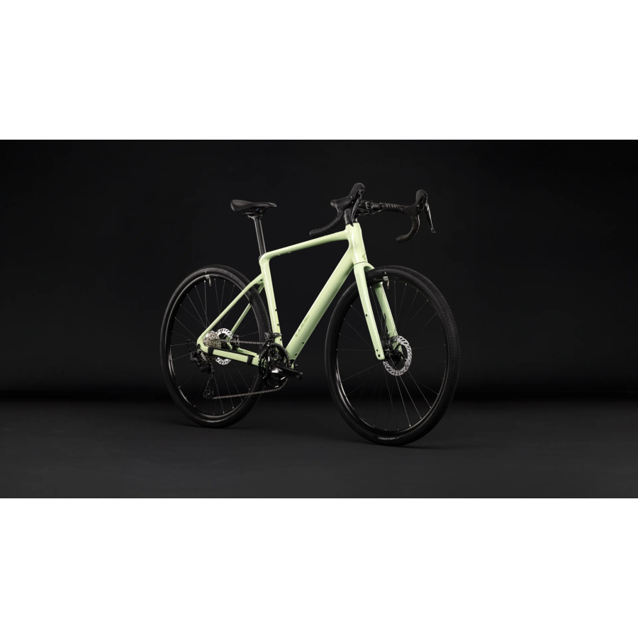 Gravel kolo CUBE Nuroad Race 2027 Lindgreen´n´Matcha - pogled 1