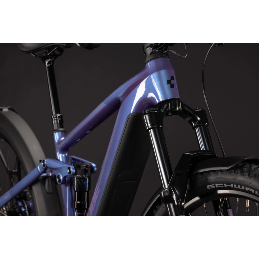CUBE Stereo Hybrid ONE44 Pro 800 FE 2027 blueiris'n'purple - detajl 5