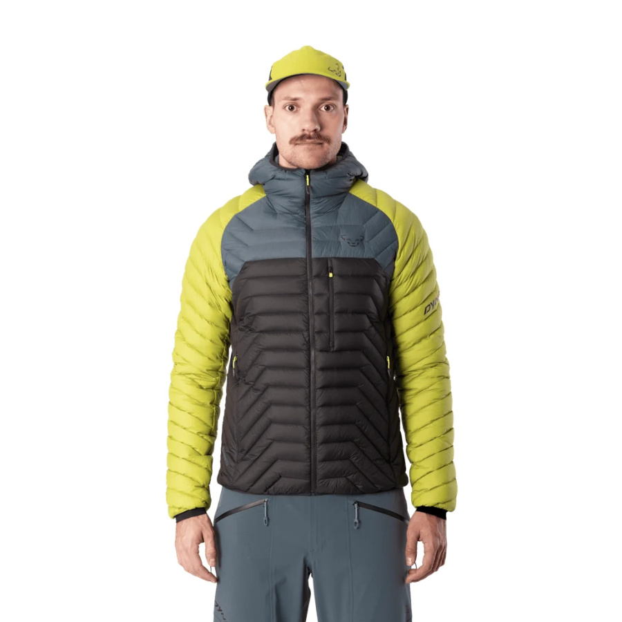 Moška puhovka Dynafit Radical RDS Down Hooded Jacket Golden lime - pogled 2