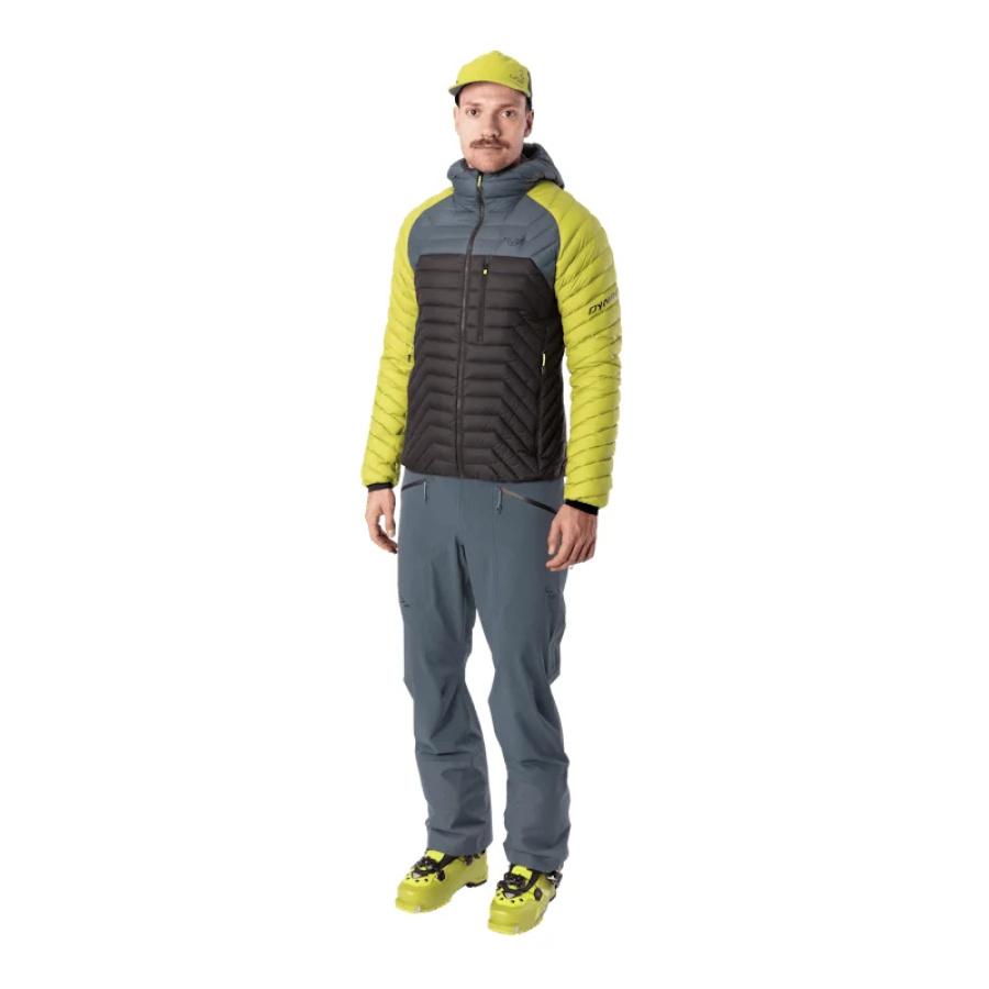 Moška puhovka Dynafit Radical RDS Down Hooded Jacket Golden lime - pogled 3
