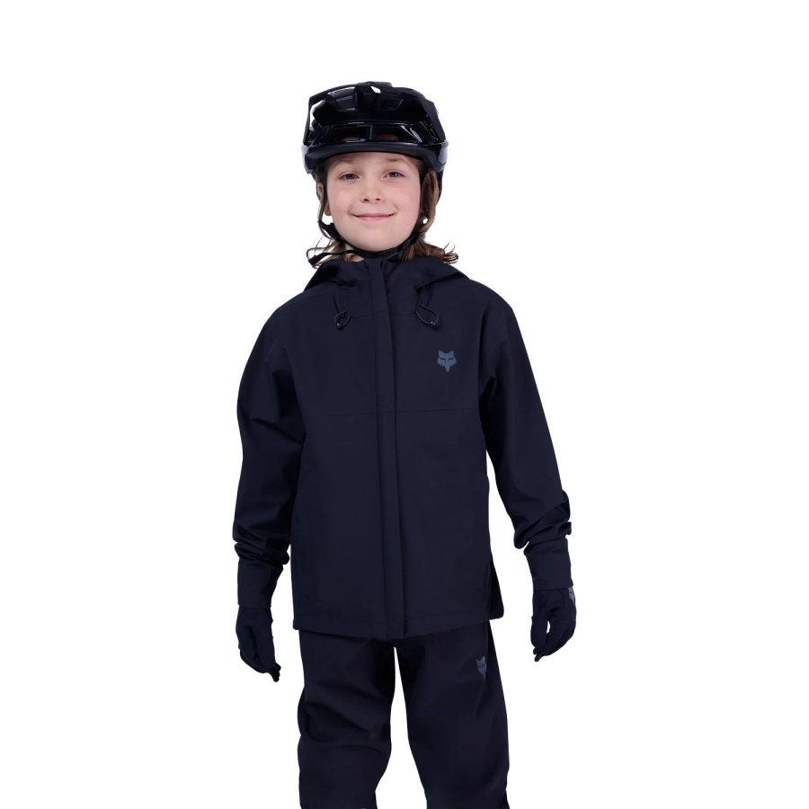Otroška kolesarska jakna FOX Youth Ranger Water Jacket - črna - pogled 3
