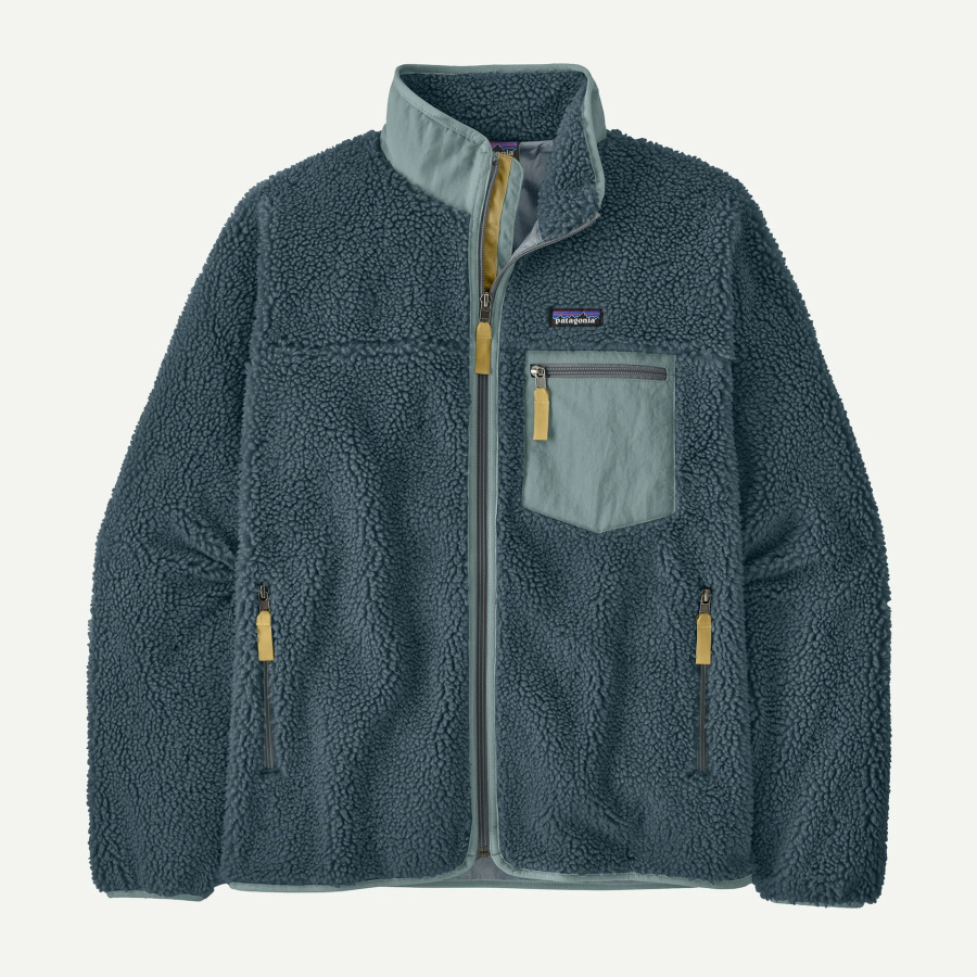 Moška jakna iz flisa Patagonia Classic Retro-X v modri barvi Summit Blue