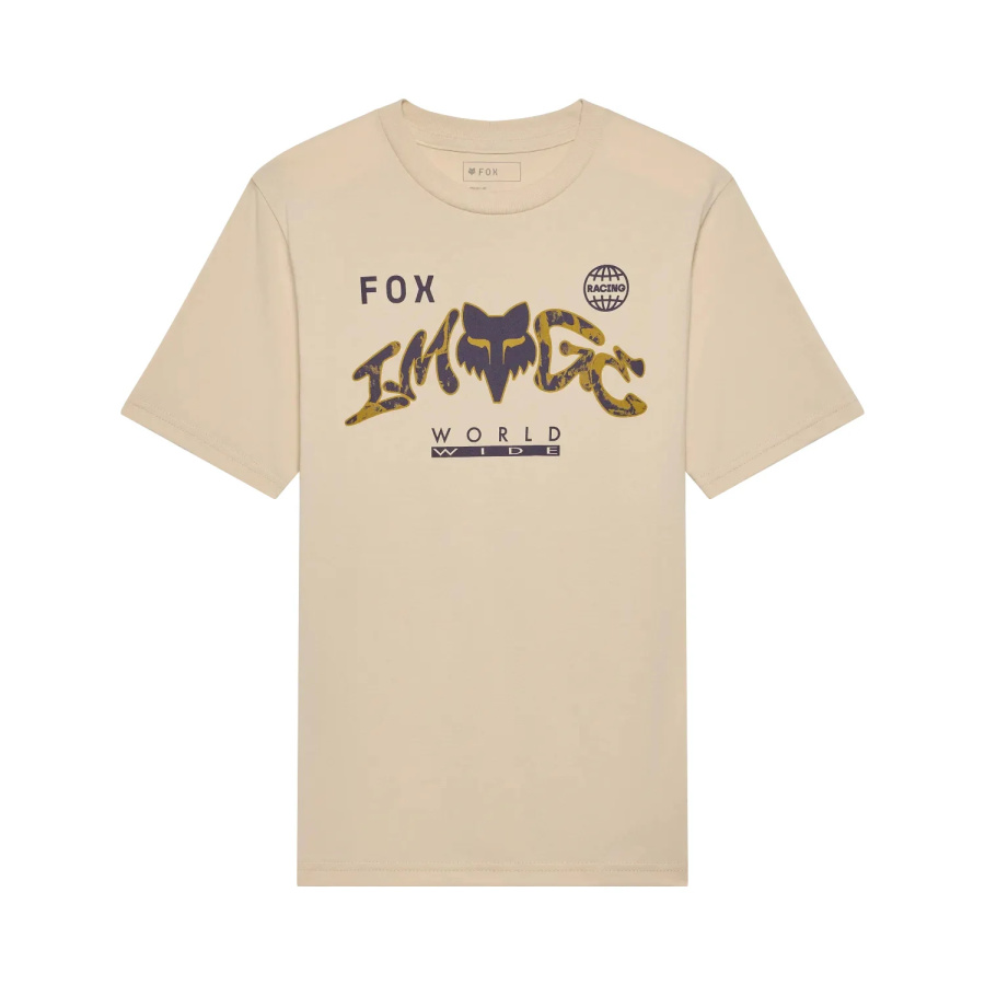 Otroška majica Fox Image Print v rjavi barvi (tan) - sprednji pogled
