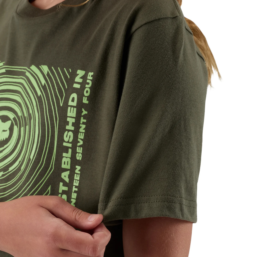 Otroška majica Fox Youth Warped Dark Green - pogled 6
