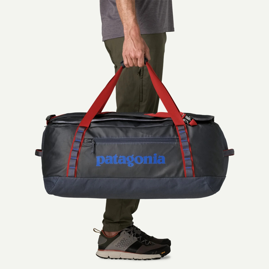 Patagonia Black Hole Duffel 70L Smolder Blue w/Amanita Red - pogled 4