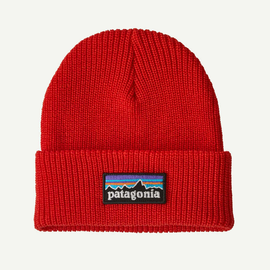 Otroška kapa Patagonia Logo Beanie Kids P-6 Logo Sizzle Red