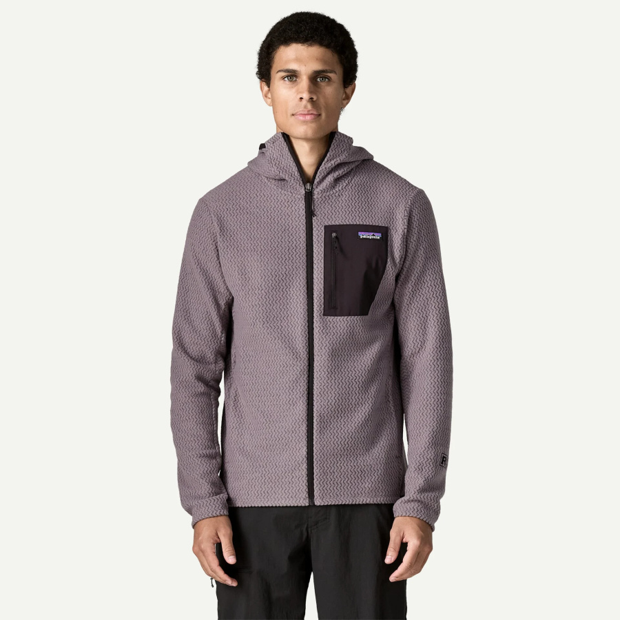 Jopa Patagonia R1 Air Full-Zip Hoody May Grey - pogled na modelu