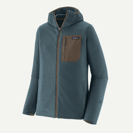 Moška tehnična jopa Patagonia R1 Air Full-Zip Hoody v modri barvi