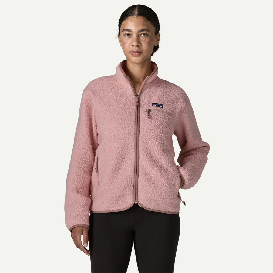 Ženska jakna Patagonia Retro Pile Fuzzy Mauve - pogled na modelu