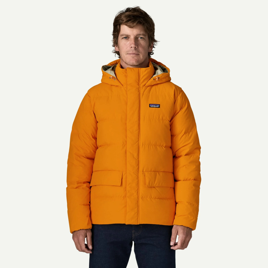 Moška zimska jakna Patagonia Sisar Down Hoody Autumn Orange - pogled na modelu 1