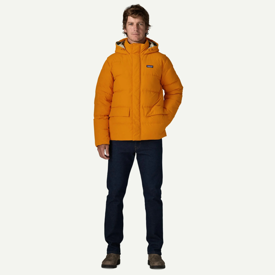 Moška zimska jakna Patagonia Sisar Down Hoody Autumn Orange - pogled na modelu 3