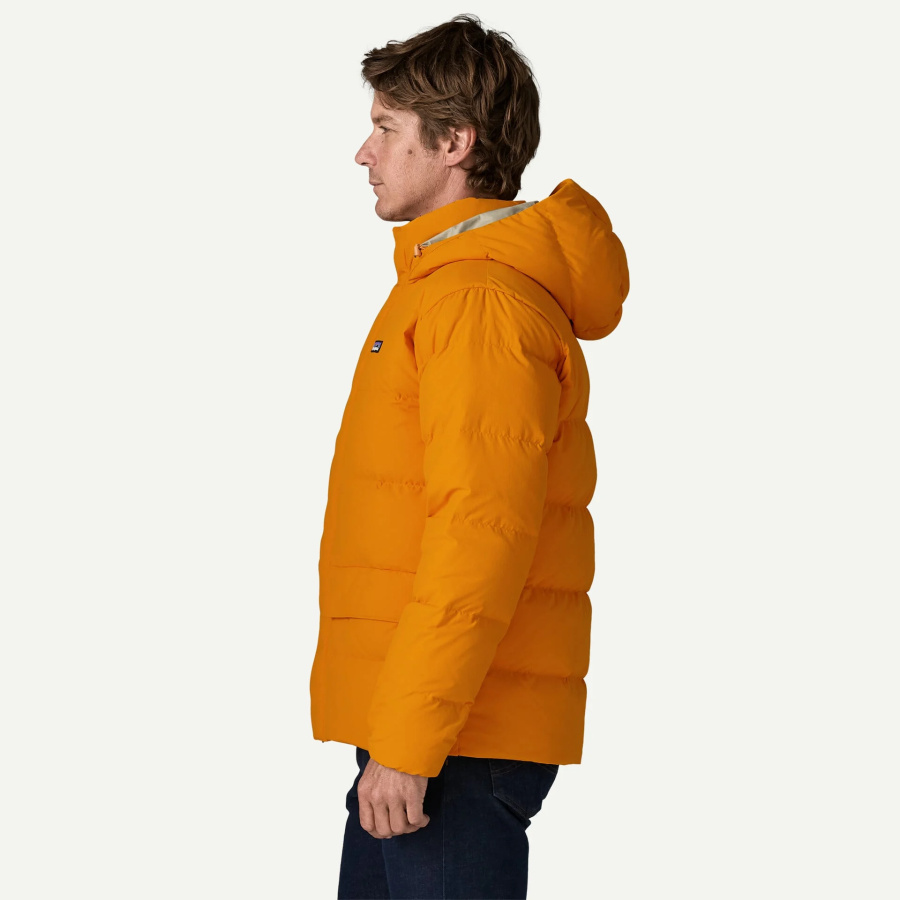 Moška zimska jakna Patagonia Sisar Down Hoody Autumn Orange - pogled na modelu 4