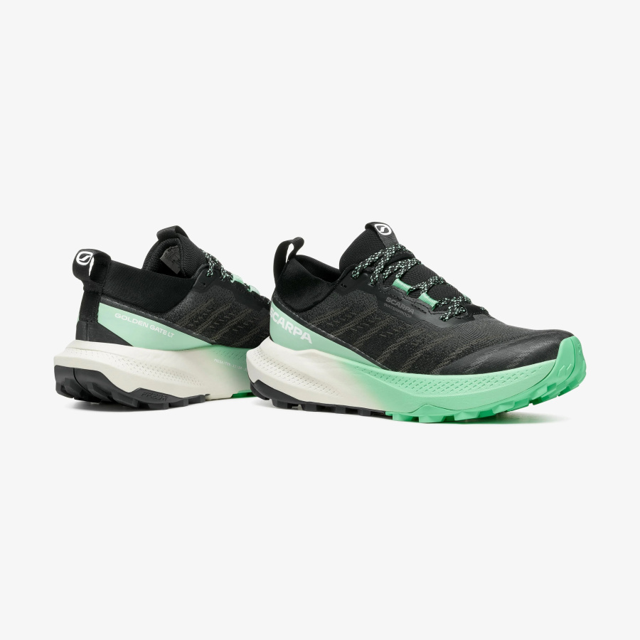 Ženski trail tekaški čevlji SCARPA Golden Gate LT WP v črno-mint barvi - pogled 7