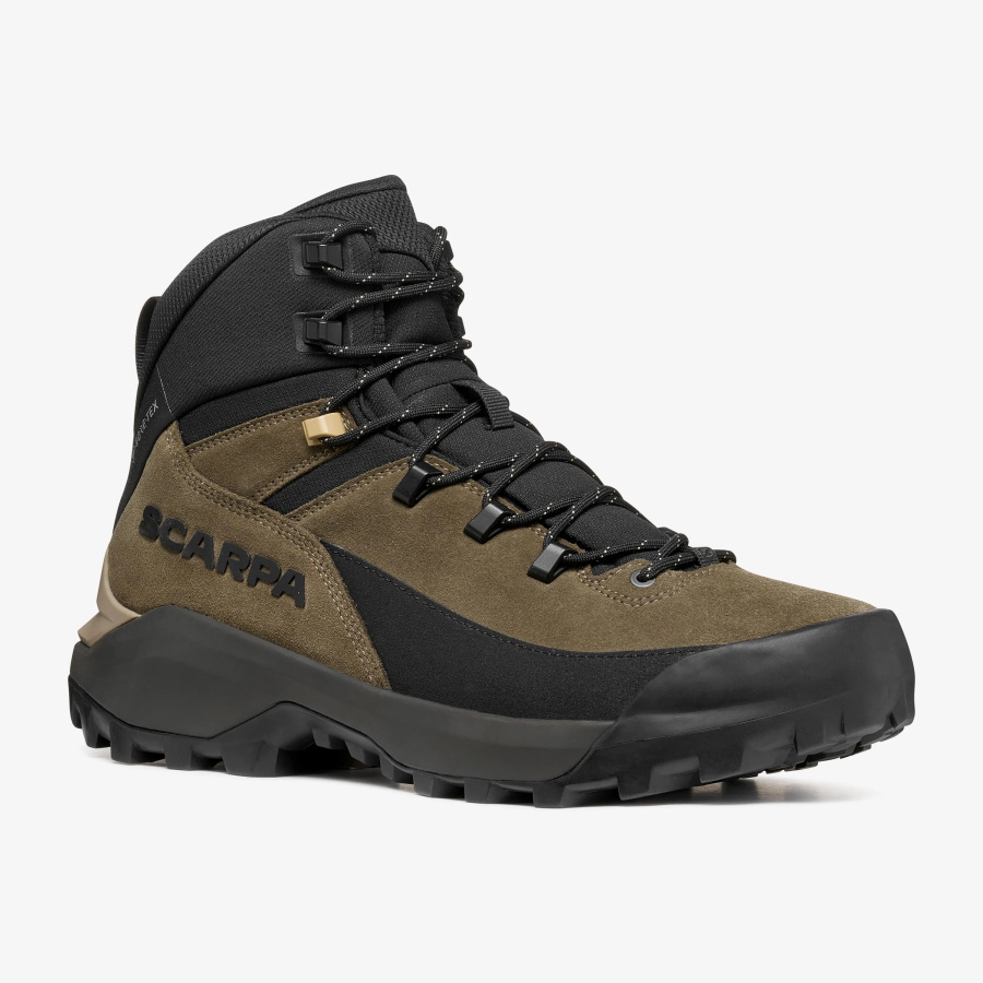 Pohodni čevlji SCARPA Mustang TRK GTX v rjavi barvi Caribou Brown - pogled 2