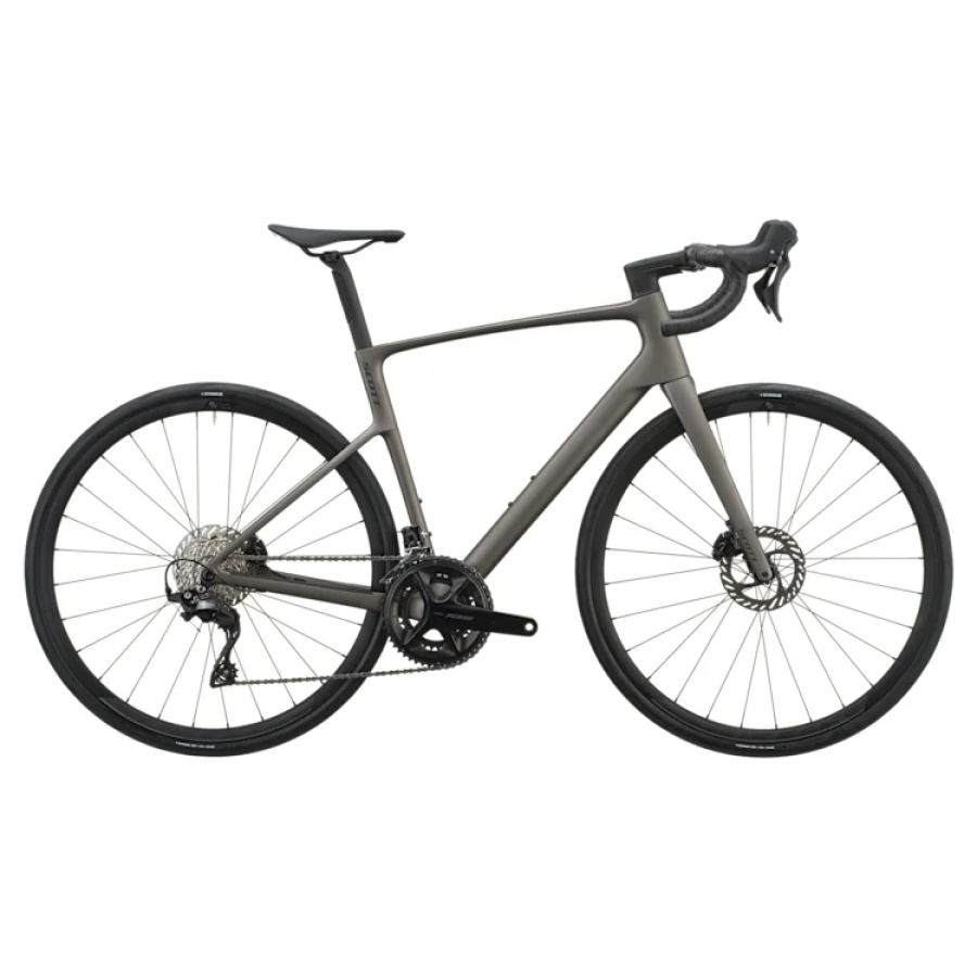 Cestno kolo SCOTT Addict 50 2027 v sivi barvi Tungsten grey
