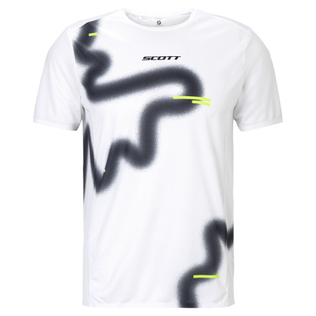 Moška tekaška majica SCOTT RC Run v beli in črni barvi