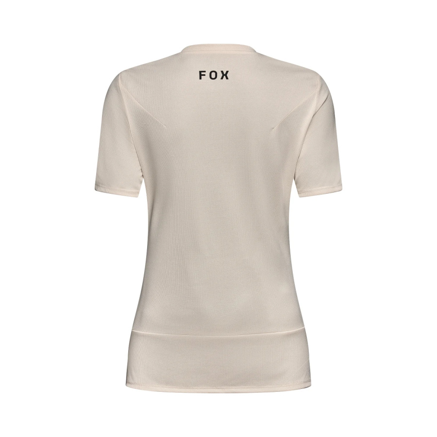 Ženska kolesarska majica FOX Ranger Fox Head v kredasto beli barvi - pogled 2